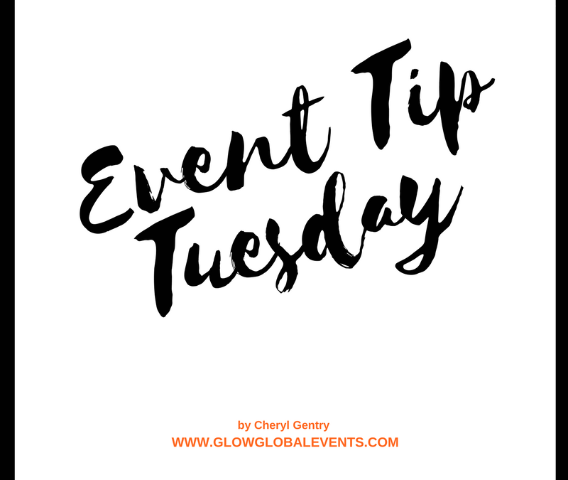 Event Tip: Start planning now