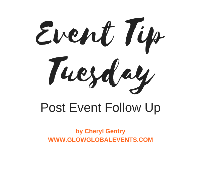 Event Tip: Post Event Follow Up